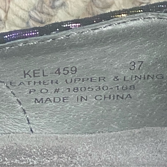 Alegria Women's Sz EU 37/ US 7-7.5 Leather Slip On Keli Minnow Rainbow Kel-459 - Picture 14 of 14